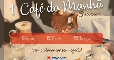 Confira como foi o 1º Café da manhã business da SINDLOCBA Confira como foi o 1º Café da manhã business da SINDLOCBA