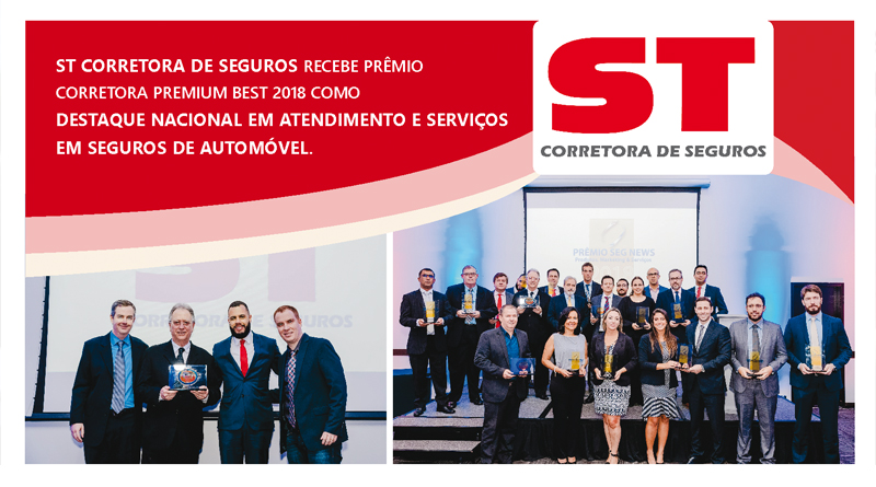 ST Corretora de Seguros recebe Prêmio Corretora Premium Best 2018