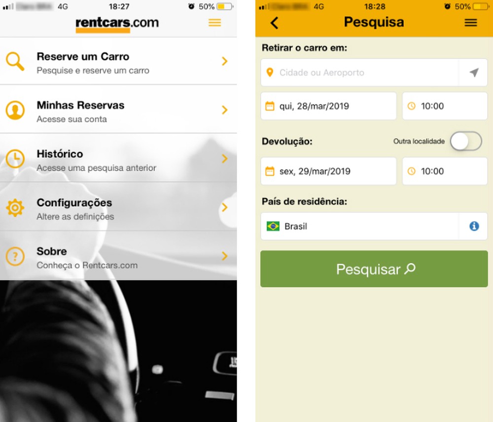 Aplicativo de aluguel de carros veja seis melhores opções para baixar