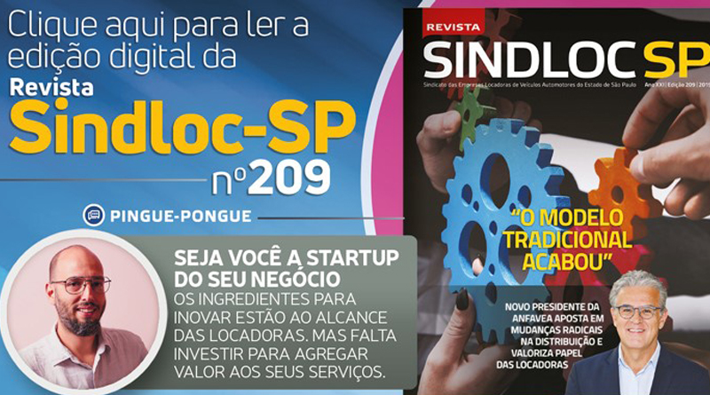 Chegou a edição 209 da Revista do SINDLOC-SP