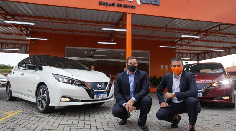 Pioneira em mobilidade elétrica, Movida fecha acordo exclusivo para aluguel do Nissan LEAF. Foto: Divulgação/Movida