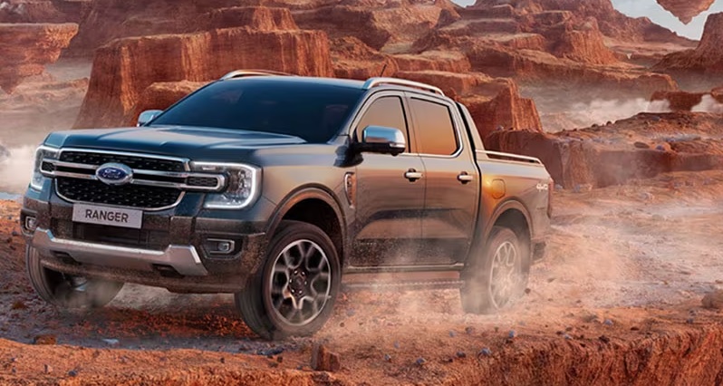 Ranger disponível para assinatura na plataforma Ford Go. Alcançou um aumento expressivo de 42,4% nas vendas em 2023.
