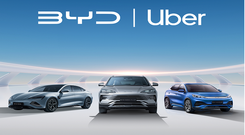 BYD e Uber se unem para acelerar transição global para veículos elétricos. Acordo visa oferecer melhores preços e financiamento.