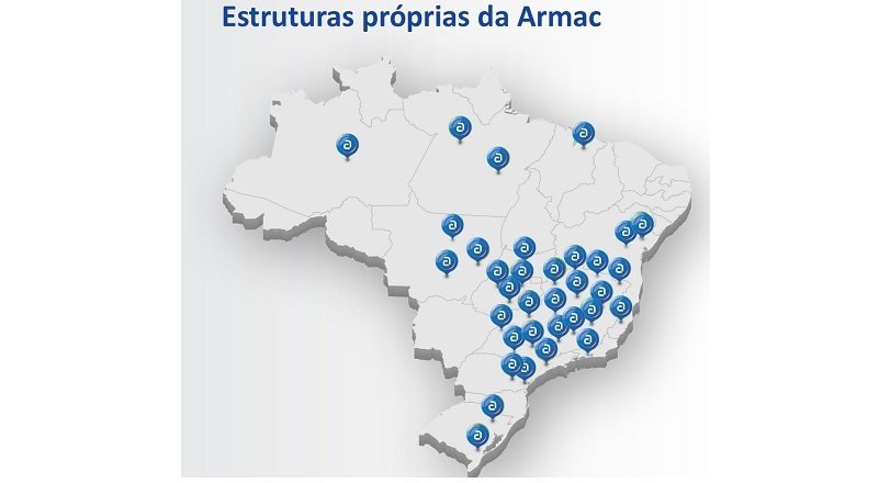 Armac amplia atendimento e cria estruturas em todo País. Novas unidades são parte dos investimentos para aumentar a produtividade