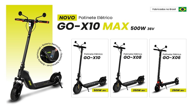 Drop lança o GO-X10 MAX, o primeiro patinete elétrico leve com bateria removível do Brasil. Com o lançamento dessa linha a empresa...