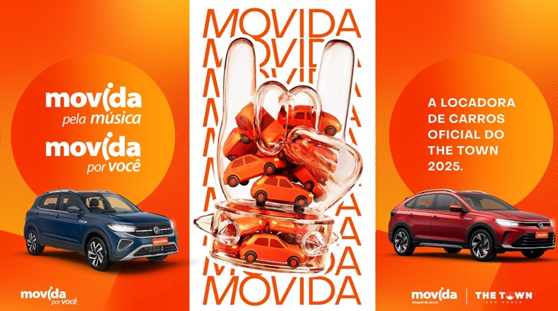 Movida leva “Nas alturas por você” ao The Town 2025 e convida o público a viver a música do ponto mais alto.  Ativação da apoiadora oficial do festival terá visão privilegiada para o palco The One, além de brindes exclusivos   