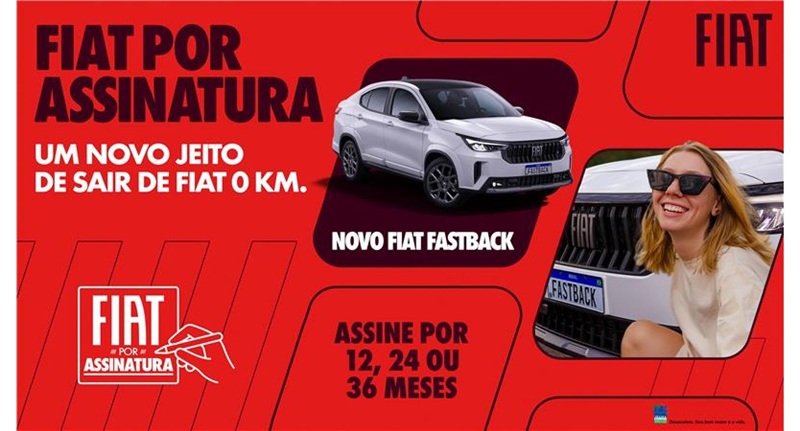 Fiat por Assinatura é o novo programa para locação de carros. Seis modelos fazem parte do portfólio oferecido