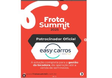 Easy Carros patrocina o Frota Summit 2025 Easy Carros é patrocinadora oficial do Frota Summit 2025, promovido pela Frota 162