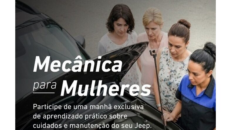 Curso de mecânica para mulheres no Outubro Rosa na Osten Motors. O curso, gratuito, integra a programação especial que será realizada neste sábado (18/10) na Jeep Osten, em São Paulo (SP)