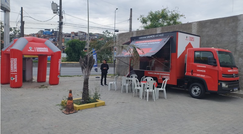 Caravana da Vamos leva serviços e seminovos a Santo André. Caravana “Vamos até Você” chega a Santo André com serviços e oportunidades para caminhoneiros