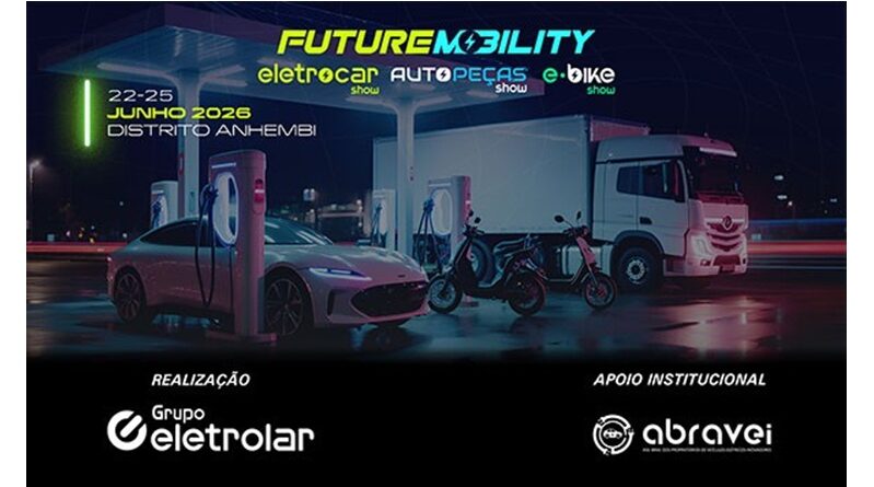 Future mobility 2026 terá apoio da ABRAVEI e será realizada de 22 a 25 de junho, no Distrito Anhembi, em São Paulo. A ABRAVEI, Associação Brasileira dos Proprietários de Veículos Elétricos Inovadores, será apoiadora institucional da Future Mobility 2026. O evento acontece de 22 a 25 de junho, no Distrito Anhembi, em São Paulo.
