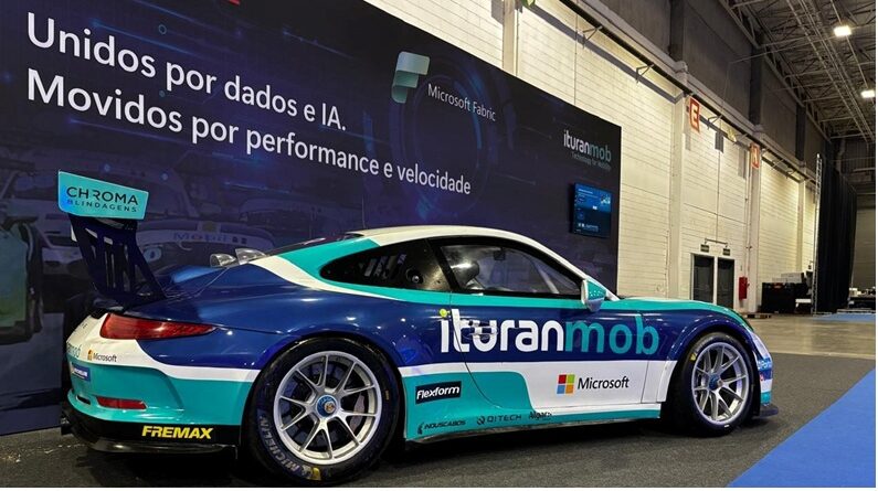 IturanMob leva Porsche Cup ao Microsoft AI Tour e apresenta como dados em tempo real e inteligência artificial vêm sendo aplicados no automobilismo de alta performance