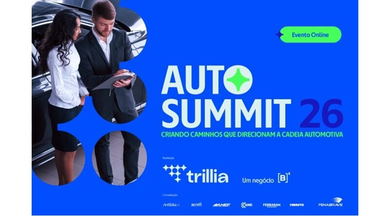 Auto Summit 2026 debate dados e sustentabilidade. Reúne lideranças dos setores automotivo e financeiro para debater, além da inteligência de dados, infraestrutura e sustentabilidade do mercado