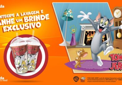 Movida lança campanha com copos de Tom & Jerry para clientes, que contratarem lavagem antecipada até 15 de março.