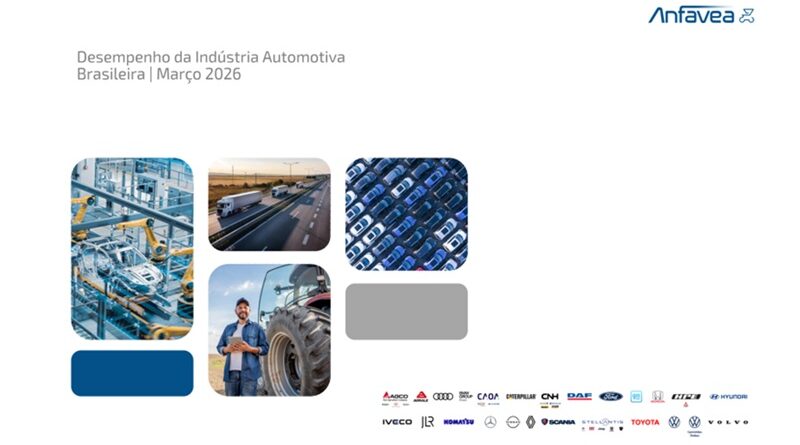 Anfavea divulga resultados de março de 2026 com crescimento nas vendas diretas e os principais indicadores do setor automotivo. Os emplacamentos somaram 269,5 mil unidades no mês, alta de 45,5% em relação a fevereiro e de 37,8% na comparação com março de 2025. Segundo a entidade, o resultado representa o melhor desempenho para o mês desde 2013.