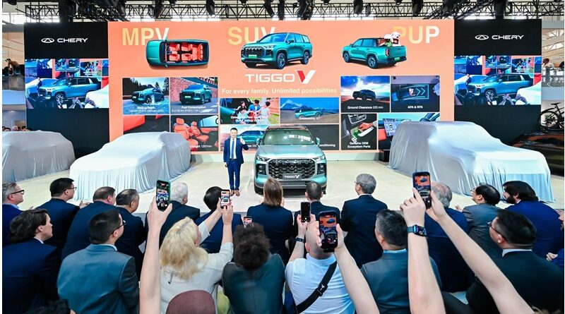 CHERY destaca inovação, eletrificação e foco no consumidor global durante o Salão de Pequim 2026. A CAOA Chery é a principal operação da marca Chery fora da China,