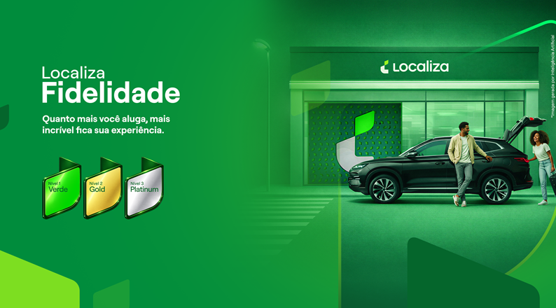Localiza amplia programa de fidelidade com novos benefícios. Anunciou a evolução do programa, com ampliação de benefícios e foco na experiência do cliente. A iniciativa mantém as categorias Verde, Gold e Platinum, já conhecidas pelos usuários.