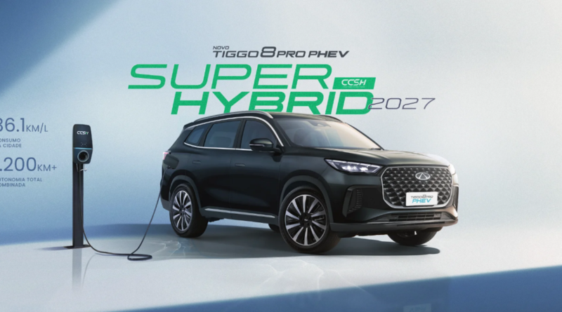Caoa Chery lança SUVs híbridos plug-in e amplia opções para locadoras e frotas corporativas. Novos Tiggo 7 PRO PHEV e Tiggo 8 PRO PHEV chegam ao mercado com autonomia superior a 1.200 km, versão única e preços promocionais de lançamento