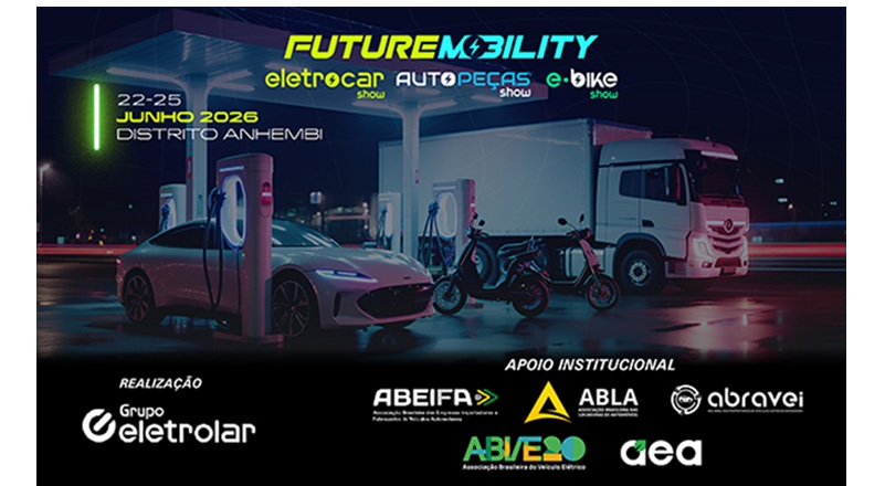 Future Mobility debate impactos da eletrificação para frotas e mobilidade urbana. Evento em São Paulo reunirá especialistas para discutir inteligência artificial, veículos eletrificados, infraestrutura e novas tendências que já influenciam o setor de locação