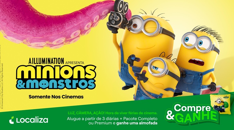 Localiza leva a magia de "Minions & Monstros" para as férias de julho com experiências exclusivas para as famílias
