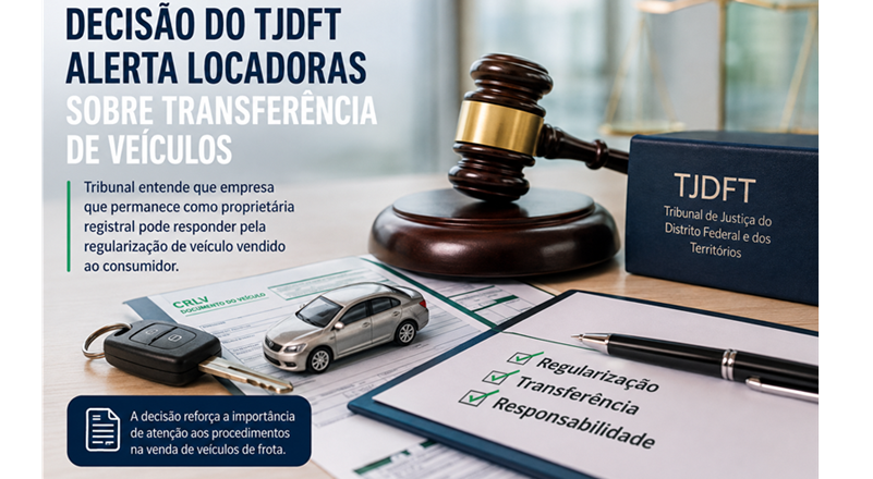 Decisão do TJDFT alerta locadoras sobre transferência de veículos. Tribunal entende que empresa que permanece como proprietária registral
