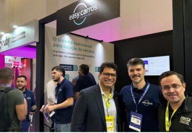 Easy Carros Tecnologia Rently apresenta plataforma de gestão na Expo ABLA, que reúne controle operacional, reservas, pagamentos e agentes de inteligência artificial para locadoras